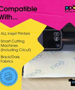 PPD Inkjet PREMIUM Iron-On Dark T Shirt Transfers Paper LTR 8.5x11" pack of 10 Sheets (PPD004-10) 29 71got3ZfHhL