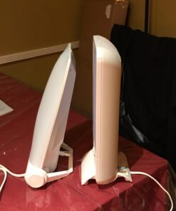 Aura Day Light Lamp, 10,000 Lux of Full Spectrum Bright Light with Adjustable Lux Dial and Timer- 100% UV Free{2 Year Warranty Includes Bulb and Lamp} 46 71gp35pATL