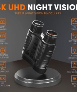GTHUNDER Night Vision Binoculars - 4K Rechargeable Infrared Digital Night Vision Goggles Black Rechargeable 9 71gpThBlYL
