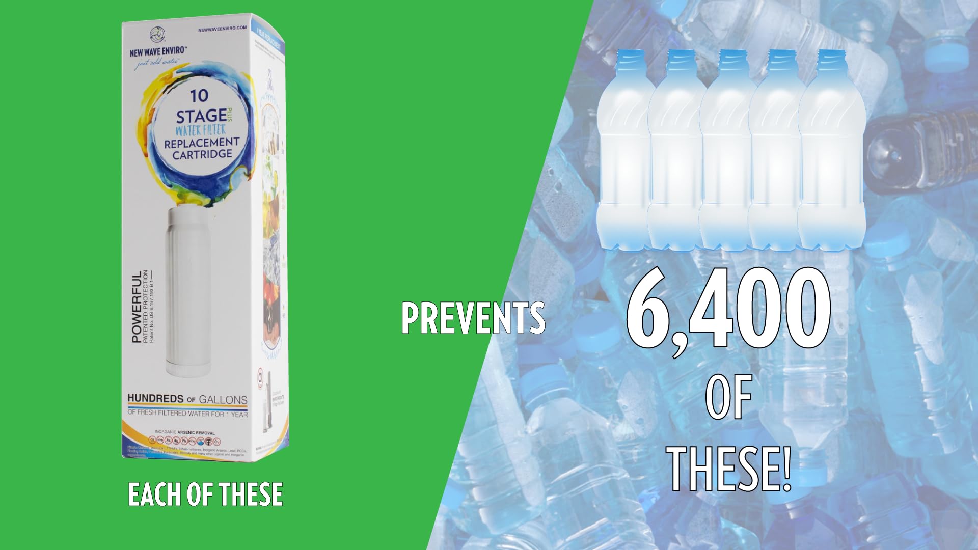 New Wave Enviro 10 Stage Plus Water Filter Replacement Cartridge 4 New Wave Enviro 10 Stage Plus Water Filter Replacement Cartridge - Image 4