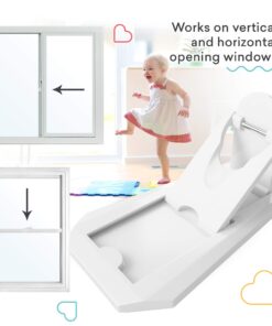 Sliding Door Lock for Child Safety - 2 Pack Grey/White White 29 71gq3YJf2L