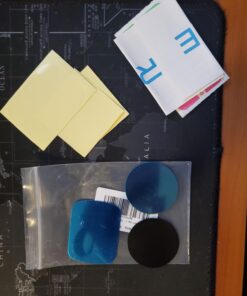 Metal Plate for Magnetic Car Mount - Tryone 4 Pack Disc with 3M Adhesive Compatible with Phone Magnets/ Cell Phone Automobile Magnet Cradles , No Logo or Hole, 2 Rectangle 2 Round, Black&Silver 40 71grYWtkr L