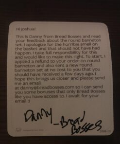 9 Inch Bread Banneton Proofing Basket - Baking Bowl Dough Gifts for Bakers Proving Baskets for Sourdough Bread Scraper Tool Starter Proofing 9 inch White Scraper 65 71grlLcbL