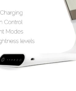 Luxe Cordless Eye Friendly LED Desk Lamp, USB Rechargeable up to 40 Hours of Continuous Light, Touch Control 6 Brightness Levels 3 Light Modes 360° Adjustable Modern Design Portable (Silver) (Silver) Silver 27 71gsKMB5IjL