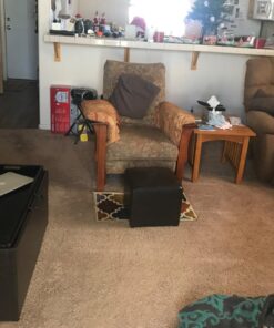 Convenience Concepts 143012 Sheridan Faux Leather Storage Bench with 2 Side Ottomans, Dark Espresso 18 71gujqU2ftL