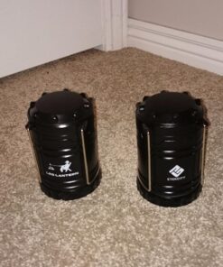 Etekcity Lantern Camping Essentials Lights, Led Lantern for Power Outages, Tent Lights for Emergency, Hurricane, Battery Powered Flashlight, Survival Kits, Operated Lamp, 2 Pack, Black 41 71gv5f9amQL