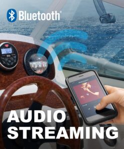 BOSS Audio Systems MGR350B Marine Gauge Stereo System - Digital Media MP3 Player, Bluetooth Audio Head Unit, No CD Player, USB, AM/FM Radio Receiver, Weatherproof MGR350B Receiver 33 71gvskTiHGL