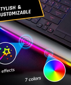 KLIM Ultimate + RGB Laptop Cooling Pad with LED Rim + New 2023 Version + Gaming Laptop Cooler + USB Powered Fan + Very Stable and Silent Laptop Stand + Compatible up to 17" + PC Mac PS5 PS4 Xbox One White 11 71gx9Dl1QhL