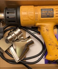 SEEKONE Heat Gun 1800W 122℉~1202℉(50℃- 650℃)Fast Heating Heavy Duty Hot Air Gun Kit Variable Temperature Control Overload Protection with 4 Nozzles for Crafts, Shrinking PVC, Stripping Paint(5.2FT) 57 71gxQbbUhL