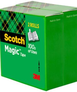 Scotch Magic Tape, Invisible, Repair Christmas Cards and Use as Holiday Gift Wrap Supplies for Christmas, 2 Tape Rolls 2 Rolls 13 71gxzWRGrHL