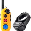 Educator EZ 1/2 Mile Dog Training Collar with Ergonomic Remote, Safe Humane Vibration Stimulation, Pavlovian Tone, Waterproof, Odorproof Biothane Collar, Night Light, Rechargeable, 1 Dog, Yellow 9 71gz7oCVitL