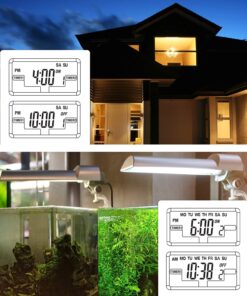 BN-LINK Digital Timer Outlet 24-Hour Programmable Digital Outlet Timer with 2 Independent Outlets 3-Prong Mini Indoor Easy Set Stackable Plug-in for Lights Lamps Fans Accurate 8A/1000W 1/3HP 3 prong 33 71h dX88KvS