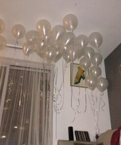 Elecrainbow 12 Inches 320 Grams Thickened White Balloons,White Party Supplies for Birthday Wedding Baby Shower Graduation Anniversary Memorial Day,100 Count 40 71h0Ua0RJZL