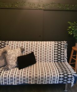 DII California Casual, Colby Southwest Woven Throw, Black & Gray, 50x60 50x60" 51 71h11NmyGbL 1