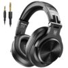 OneOdio A70 Bluetooth Over Ear Headphones, Wireless Headphones w/ 72H Playtime, Hi-Res, 3.5mm/6.35mm Wired Audio Jack for Studio Monitor & Mixing DJ Guitar AMP, Computer Laptop PC Tablet - Black 7 71h1F4weqRL