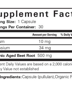 Think Remedy Aged Beet Root Capsules - Beet Pills for Stamina - Organic Beet Root Powder - Nitric Oxide Supplement - Nitrate No Sugar - 30 Capsules - Beet Root Supplement 24 71h1UGOOQIL