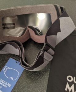 OutdoorMaster Ski Goggles PRO - Frameless, Interchangeable Lens 100% UV400 Protection Snow Goggles for Men & Women A0-blackframe Revosilverlens Vlt10% 43 71h307INgTL