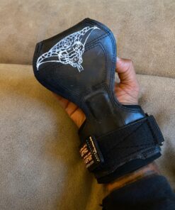 Cobra Grips PRO Weight Lifting Gloves Heavy Duty Straps Alternative Power Lifting Hooks for Deadlifts Adjustable Neoprene Padded Wrist Support Bodybuilding A PRO Black Rubber One Size 39 71h30LsyxPL