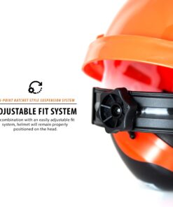 TR Industrial Forestry Safety Helmet and Hearing Protection System (Orange) Orange 21 71h452bbq8L