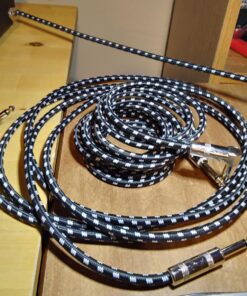 Donner Guitar Cable 10 ft, Electric Instrument Cable Bass Amp Cord for Electric Guitar Bass Amplifier Audio, 1/4" Right Angle to Straight, Black White 10 Feet Right Angle& Straight 39 71h54eMoI7L