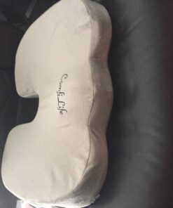 ComfiLife Premium Comfort Seat Cushion - Non-Slip Orthopedic 100% Memory Foam Coccyx Cushion for Tailbone Pain - Cushion for Office Chair Car Seat - Back Pain & Sciatica Relief (Gray) Gray 43 71h55bxr4lL 1