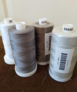 Connecting Threads 100% Cotton Thread Sets - 1200 Yard Spools (Set of 5 - Salt & Pepper) 23 71h5TQvlVJL