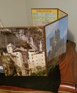 Stratagem The Master's Tome 4-Panel Customizable GM Screen with Free Inserts – Dry Erase, Dungeon & Game Master Accessory for Tabletop RPG Campaigns (Brown) Brown 39 71h75dDV1L