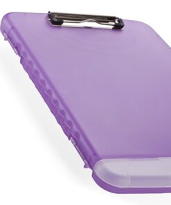 Officemate Slim Clipboard Storage Box, Purple (83305) (1 Clipboard) Translucent Purple 17 71h7O2qUeL
