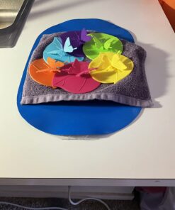 Silicone Cup Lids - Creative Butterfly Mug Cover From ME.FAN - Anti-dust Airtight Seal Silicone Drink Cup Lids - Hot Cup Lids 6 Set In Bright Colors 6 Set-Butterfly 51 71h8y03pNPL