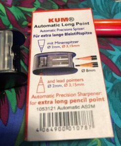 AS2M (1053121), Long Point Sharpener, sharpens in 2 steps; 2 spare blades includes. With lead pointers for 2 mm and 3.2 mm. BLUE only 1-Pack 25 71h9Cg4et1L