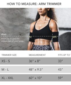 Sports Research Sweet Sweat Arm Trimmers for Men & Women | Increases Heat & Sweat Production to The Bicep Area Yellow Large 28 71h9IzNA4L