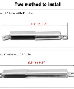 Hisencn Grill Parts Kit for Kenmore 146.34611410, 146.46372610 146.23673310 146.34461410 146.10016510 146.16198211 146.46366610 146.16142210 146.1001751 146.4636561 Grill Burner, Heat Plate, Crossover 4SS+Crossovers 47 71h9a9HCSiL