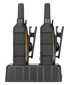 DEWALT DXFRS300 1 Watt Heavy Duty Walkie Talkies - Waterproof, Shock Resistant, Long Range & Rechargeable Two-Way Radio with VOX (2 Pack) 2 Pack 40 71h9cdqfc1L