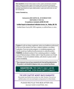 New Chapter Women's Multivitamin Advanced Formula for Stress, Bone, Immune, Beauty & Energy Support, Higher Levels of Whole-Food Fermented Essential Nutrients for Women + Iron + Vitamin D3, 120 Count 120 Count (Pack of 1) 22 71h9zc92mqL