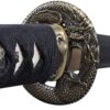 Handmade Sword - Stainless Steel Unsharpened Iaido Training Katana/Wakizashi Sword, Handmade, Full Tang, Black Scabbard (Dragon-Wakizashi) 18 71hA2YdzLBL