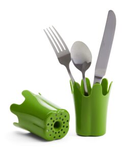 Chef'n Plastic 401-281-004 DishGarden Dish Rack, 14 x 13.25 x 6.5 inches, White/Green 30 71hA2aTYxnL