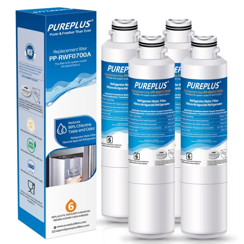 Catalog 5 PUREPLUS DA29-00020B Replacement for Samsung DA29-00020A/B, DA29-00020B-1, RF28HMEDBSR, RF263BEAESR, RFG297HDRS, HAF-CIN/EXP, RF4287HARS, RF28HFEDBSR, 469101, RWF0700A Refrigerator Water Filter, 4PACK