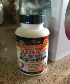 Glucosamine Chondroitin MSM 2110mg - Joint Support Supplement with Turmeric Curcumin for Hands Back Knee & Joint Health for Men & Women - Gluten-Free Non-GMO Supplement - Made in USA - 90 Capsules 90 Count (Pack of 1) 47 71hASmozluL