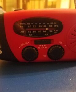 Emergency Hand Crank Radio with LED Flashlight for Emergency, AM/FM NOAA Portable Weather Radio with 2000mAh Power Bank Phone Charger, USB Charged & Solar Power for Camping, Emergency 42 71hAbtulBNL