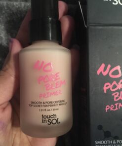 TOUCH IN SOL No Pore Blem Primer, 1.01 fl.oz(30ml) - Face Makeup Primer, Big Pores Perfect Cover, Skin Flawless and Glowing, Instantly Smoothes Lines, Long Lasting Makeup's Staying Pink 51 71hAc3VYGbL