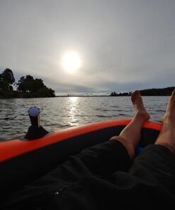 INTEX Explorer Inflatable Boat Series: Dual Air Chambers – Welded Oar Locks – Grab Handles – Bow Rope – Sporty Design Explorer 200 Set 51 71hBUZeH34L