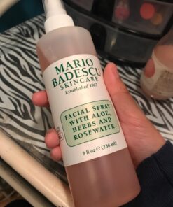 Mario Badescu Facial Spray with Aloe, Herbs and Rose Water for All Skin Types, Face Mist that Hydrates, Rejuvenates & Clarifies 8 Fl Oz (Pack of 1) 32 71hBao42JL