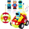 Liberty Imports My First Cartoon RC Race Car Radio Remote Control Toy for Baby, Toddlers, Children Multicolored