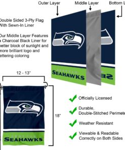 Seattle Seahawks Double Sided Garden Flag 15 71hCXcNQYWL
