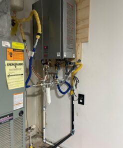 Rinnai RU199iN Condensing Tankless Hot Water Heater, 11 GPM, Natural Gas, Indoor Installation 30 71hD05yGSL