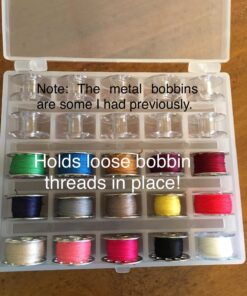 Paxcoo 50 Pcs Sewing Machine Bobbins with Case for Brother Singer Janome 21 71hD0iCgyuL