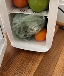 Cooluli Mini Fridge for Bedroom - Car, Office Desk & Dorm Room - Portable 4L/6 Can Electric Plug In Cooler & Warmer for Food, Drinks, Skincare Beauty & Makeup - 12v AC/DC & Exclusive USB Option, White 48 71hD3kDB sL 1