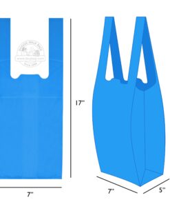 Doggie Walk Bags Dog Waste Bags with Easy Tie Handles, Extra Thick and Strong Poop Bags, Easy Dispensing and Leak Proof, 70 Blue Scented Doggy Bags, 7 x 5 x 17 Inches 12 71hDSuZlZFL