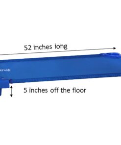 Sprogs Heavy Duty Childrens Standard 52"L Stackable Daycare Cots for Preschool Kids Sleeping, Resting, and Naptime, SPG-021-5, Blue (Pack of 6) Standard (52" L) 17 71hDflCI42L