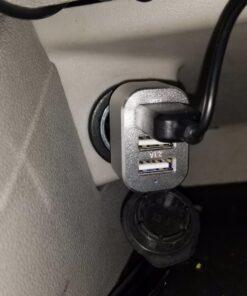 Soundbot SB360 Bluetooth Car Kit Wireless Universal Receiver Transmitter Hands-Free Talking & Music Streaming Dongle w/ 10W Dual Port 2.1A USB Charger + Magnetic Mounts + Built-in 3.5mm Aux Cable 46 71hDjj9sFoL